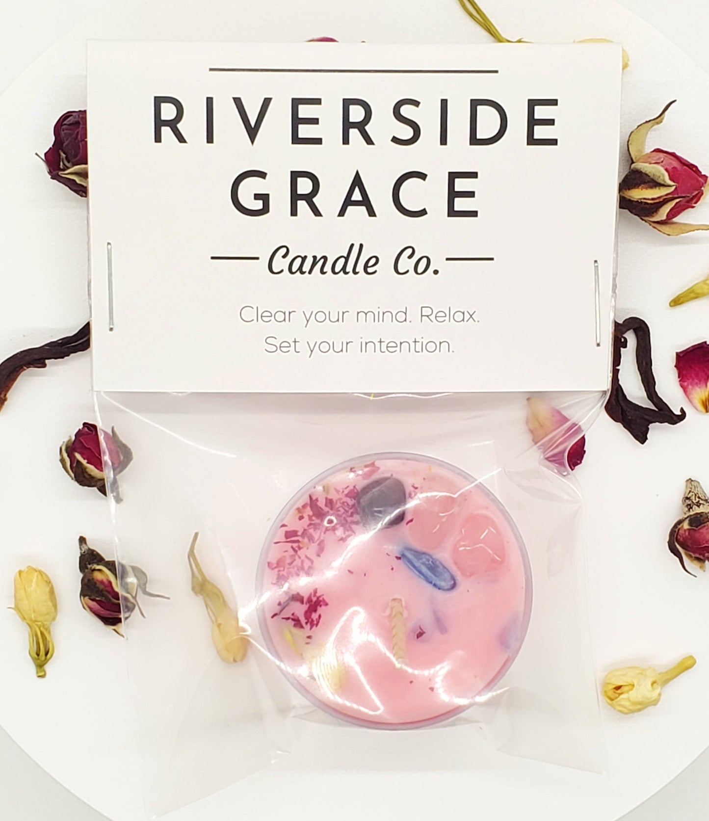 Rhea Tealight Packaging Front